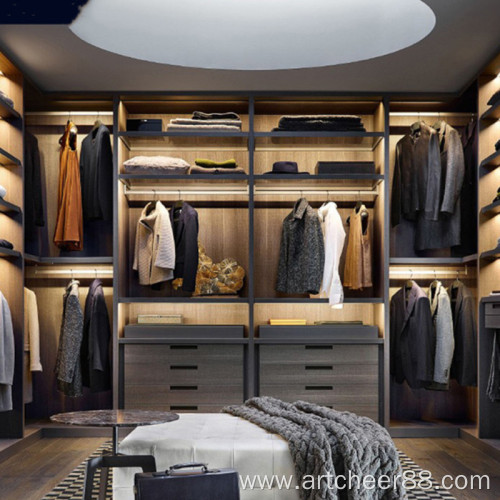 Glass open wardrobe Design style